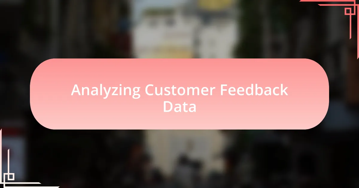 Analyzing Customer Feedback Data